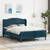 Krevetna konstrukcija s uzglavljem Plava 140 x 190 cm Baršun