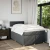 vidaXL Box spring postelja z vzmetnico temno siva 120x200 cm blago