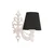 Opviq Zidna lampa Gloria, 15x10x13cm, IP20, Crno-bela boje