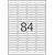 Herma etikete topstick 46x11,1 A4/84 1/100 ( 02H8724 )