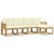 Set vanjskih sofa s jastukom 5 pcs Bijela i krem