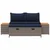 Set vanjskih sofa 4 -Seater 4 pcs 55 x 30 x 39 cm