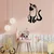 Wallity Zidna dekoracija Cat 2, 39x55 cm, 1.2mm, Crna