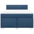 vidaXL vidaXL Box spring postelja z vzmetnico modra 140x200 cm blago, (21306492)