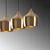 Opviq Luster Dodo-6272, 72x22 cm, 3xE27, Bakarne boje