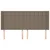 Vidaxl Vzglavje z ušesi taupe 183x16x118/128 cm blago