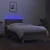 Vidaxl Box spring postelja z vzmetnico LED taupe 90x190 cm blago