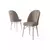 HANAH HOME Set 4 stolice Ritim Cappuccino White