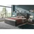 Boxxx OBLAZINJENA POSTELJA 160 cm x 200 cm , les, tekstil, leseni material siva