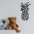 Wallity Zidna dekoracija Ananas-M120, 33x60 cm, 1.2 mm, Crna