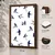 WallXpert uramljena MDF slika 3752KACT-046, lastavice u letu na beloj pozadini, 37 x 52 cm