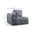 Atelier del Sofa Fotelja Amaris L1, 100 x 100 x 65 cm, Tamnosiva
