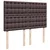 Vidaxl Box spring postelja z vzmetnico temno rjava 140x200 cm blago