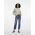 VERO MODA Pulover VMLEAF  svetlo siva