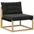 Set vanjskih sofa s jastukom 7 pcs Bijela i crna