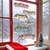 WallXpert novogodišnja nalepnica za prozor i zid 309093, trake sa natpisom Merry Christmas, 30 x 50 cm