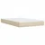 Vidaxl Box spring postelja z vzmetnico krem 120x190 cm blago