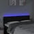 LED uzglavlje crno 144x5x78/88 cm od tkanine