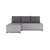 Grantex Line Ugaona garnitura Lena V, 130x190cm, Svetlosiva