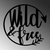 Wallity Zidna dekoracija Wild & Free, 50 x 50 cm, Crna