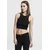 Womens Cropped Rib Top Black