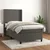 Vidaxl Box spring postelja z vzmetnico temno siva 90x200 cm žamet