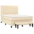 vidaXL vidaXL Box spring postelja z vzmetnico krem 140x200 cm blago, (20893652)