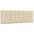 Vidaxl Posteljni okvir brez vzmetnice Hanko krem 140x190 cm blago