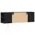 Zidni TV ormarić s LED svjetlima crni 135x31x39,5 cm