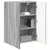 TV zidni ormar Siva Sonoma 59,5 x 31 x 80 cm Konstruirano drvo