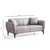 Atelier del Sofa Dvosed Belissimo 180x67x95cm Sivi