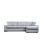Atelier del Sofa Ugaona garnitura Loop 12 95x85x290cm Svetlosiva