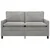 Sofa Svjetlosiva 156 x 81 x 87,5 cm Baršun