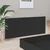 Vidaxl Posteljno vzglavje črna 200x1,5x80 cm konstruiran les