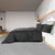 Set posteljine za poplun crna 140 x 200 cm pamučni