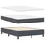 Vidaxl LED Box Spring Postelja Temno siva in bela 140 x 200 cm