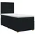 vidaXL Postelja boxspring z vzmetnico Črna 100 x 200 cm Blago