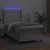 Vidaxl Box spring postelja z vzmetnico LED bel 100x200 cm umetno usnje