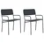 Vrtne stolice 2 pcs Antracit 51 x 55 x 81 cm Čelik