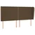 Vidaxl Box spring postelja z vzmetnico temno rjava 180x200 cm blago