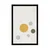 Plakat minimalistična drevesa s krogi - 60x90 silver