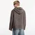 Mikina OUR LEGACY Full Zip Hood Mole Grey Hairy Wool 54