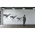 WallXpert metalni zidni ukras 5341, zmija, 75 x 35 cm, crni
