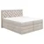 MID.YOU POSTELJA BOXSPRING 160 cm  x 200 cm , tekstil, leseni material bež