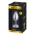 Alive Mini Metal Butt Plug Anal Pleasure White S