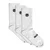 Polleo Mens Zenith Statement Crew Socks, 3 pack, White - 39 - 42