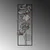 Wallity Zidna dekoracija Fig 2, 32x90x4cm, Antracit