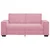 vidaXL Dvosed roza 180x78x84 cm žamet