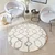 Chemex Koberec Boho Modern Shaggy Soft Circle L224D Bež Siva