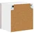 Zidni stakleni ormarić LUCCA 2 pcs Smeđi hrast 40 x 31 x 40 cm